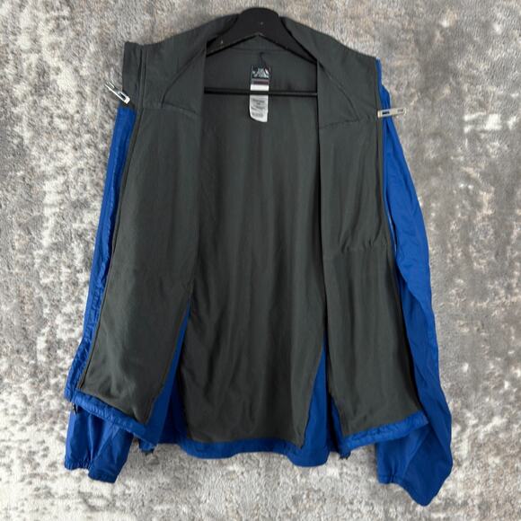 The North Face Size S Full Zip Mock Neck Jacket Blue Long Sleeve Outdoor - Picture 3 of 9
